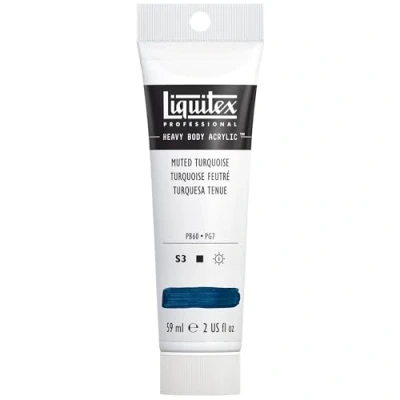 Abbildung von Liquitex 1040503 Professional Heavy Body Acrylfarbe in Künstlerqualität mit ausgezeichneter Lichtechtheit buttriger Konsistenz, 59ml Tube gedämpftes Türkis