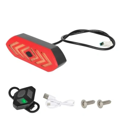 Abbildung von Fututech Rücklicht, kabellos, für Segway Ninebot Max G30, Warnlicht, Blinker, wiederaufladbar, Elektroroller, Zubehör (für G30)