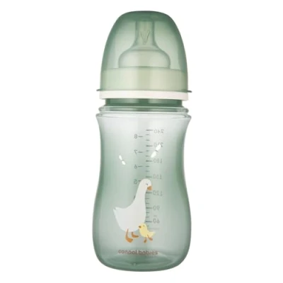 Abbildung von Canpol Babies EasyStart, Anti Kolik, Weithalsflasche, Gans, ab 3 Monate, 240 ml
