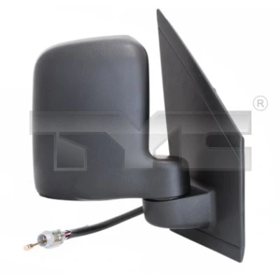 Abbildung von Außenspiegel Tyc 310 0089 rechts schwarz Einstellung: Seilzug, konvex FORD: Transit Connect Mk1 Kastenwagen, Tourneo