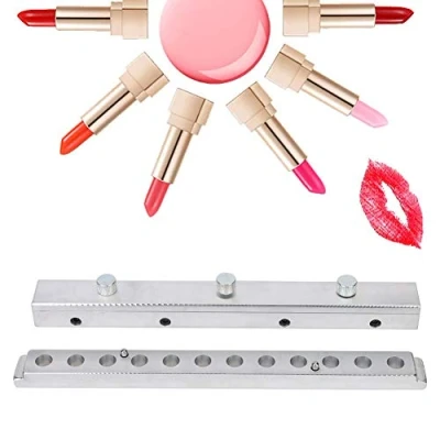 Abbildung von 12,1mm 12 Löcher DIY Lippenstift Form Schnabel Typ Lippenbalsam Kosmetische Werkzeug qualität aluminium material