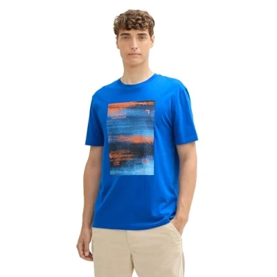 Abbildung von TOM TAILOR Denim Herren Basic T Shirt aus Baumwolle
