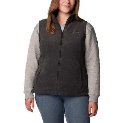 Abbildung von Columbia Damen Benton Springs Vest Fleece Weste, Charcoal Heather/Charcoal Heather, XL