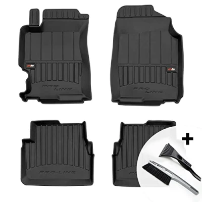 Abbildung von moto MOLTICO 3D Gummimatten Auto Fußmatten Gummi Automatten 4 teilig Set passend für Mazda 6 I Stufenheck 2002 2007