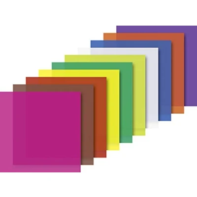 Abbildung von Heyda 204875511 Faltblätter transparent 10 x cm Farben Sortiert