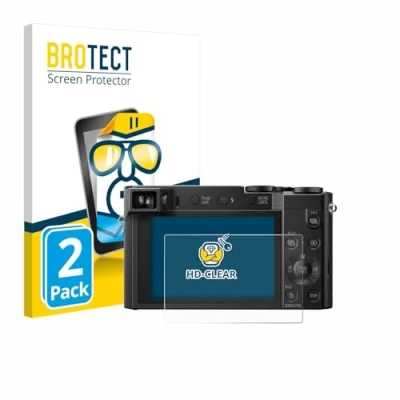 Abbildung von BROTECT (2 Stück Schutzfolie für Panasonic Lumix DMC TZ101 Displayschutz Folie Ultra Klar
