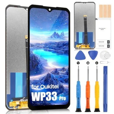 Abbildung von ARSSLY LCD Display für Oukitel WP33 PRO Touchscreen Digitazer Full Assembly Ersatz Bildschirm mit Reparatur Kit (6,6 Zoll, Schwarz)
