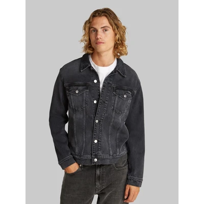 Abbildung von Calvin Klein Jeans SLIM Jacket Jeansjacke, Herren, Größe: Medium, Denim black