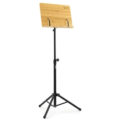 Abbildung von Theodore T OMS 02 Notenständer Orchesterpult aus Bambus, mit Stativfuß