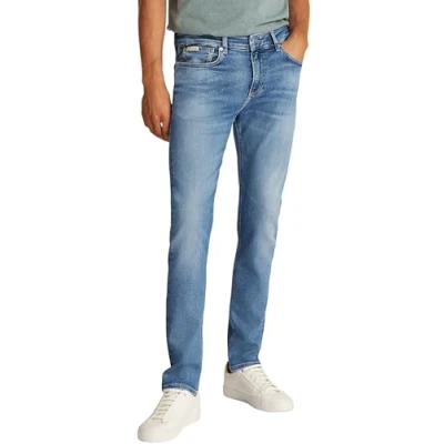 Abbildung von Calvin Klein Herren Jeans Hose Skinny mit Stretch, Blau (Denim Light), 32W/32L