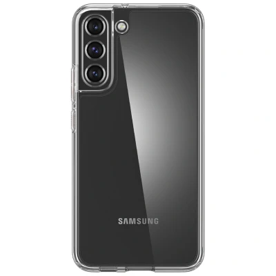 Abbildung von Samsung Galaxy S22 Hülle Kunststoff Spigen Hard Case/Backcover Handyhülle Transparent Shockproof/Stoßfest