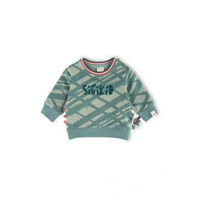 Abbildung von sigikid DINO World Sweatshirt für Kinder, Größe: 62, Grün