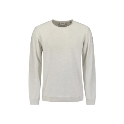 Abbildung von NO Excess Crewneck Strickpullover, Herren, Größe: Large, Stone