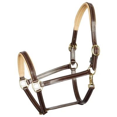 Abbildung von Harry&#039;s Horse Halfter Leder Eleganz Cob Braun