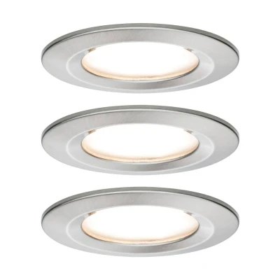 Abbildung von Paulmann LED Einbauspot Nova Coin 3er eisen rund dimmbar