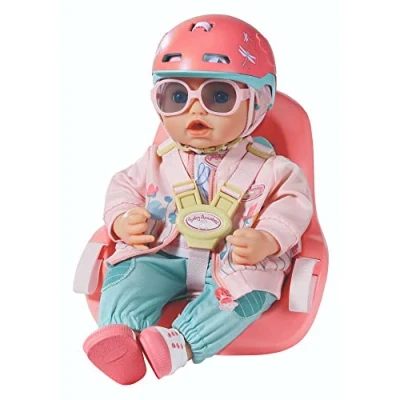 Abbildung von Baby Annabell Active Bicycle Deluxe Toy Set für 43cm Puppe Leicht kleine Hände, Kreatives Spiel fördert Empathie &amp; Soziale Fähigkeiten, Kleinkinder ab 3 Jahren Inklusive Jacke mehr