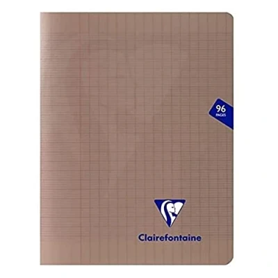 Abbildung von Clairefontaine 363741C Schuheft /Heft Mimesys, 17x22 cm, 48 Blatt 90g, französische Lineatur, geheftet, Einband aus PP, Grau, 1 Stück