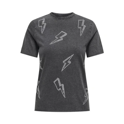 Abbildung von ONLY Onlharper LIFE Tshirt print, Damen, Größe: Medium, Black