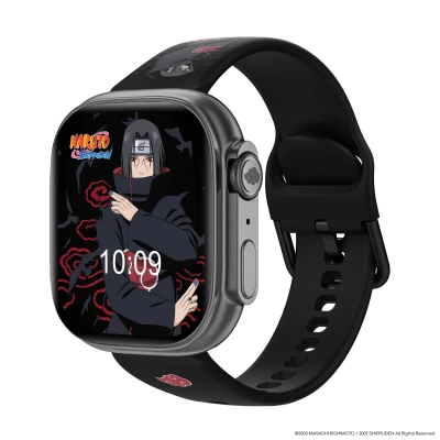 Abbildung von Abyx Fit Touch 5 Itachi Edition Smartwatch mit AMOLED Touchscreen 1,75 Zoll, Telefonfunktionen, Gesundheitsüberwachung (Blutdruck, Herzfrequenz, Schlaf, SpO2) und Sport.
