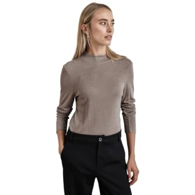 Abbildung von Street One Turtleneck Langarmshirt, Damen, Größe: 42, Beige
