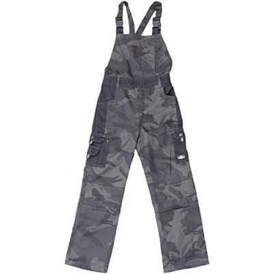 Abbildung von Uncle Sam Bekleidung Kinder Latzhose Camouflage/schwarz 164