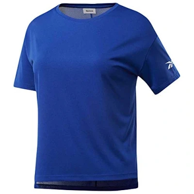 Abbildung von Reebok Damen Wor Comm Poly Tee Solid Unterhemd, Kobaltblau, 2XL
