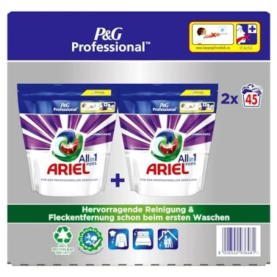 Abbildung von ARIEL Professional Waschmittel All in 1 Color 2x45 St.