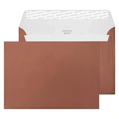 Abbildung von Blake Creative Shine 45331 Briefumschläge Haftklebung Metallische Bronze C5 162 x 229 mm 130 g/m² 25 Stück