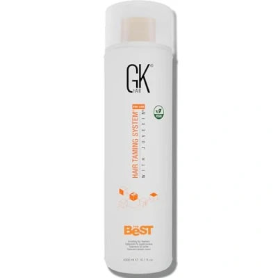 Abbildung von GK HAIR Global Keratin The Best (33.8 Fl Oz/1000ml) Glättende Haarbehandlung Professionelle brasilianische Komplexe Blowout Glättung für seidig glattes und kräuselfreies Haar