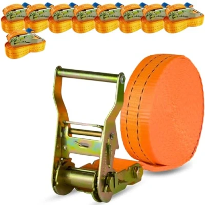 Abbildung von Spanngurt 2t 4m 1000kg 2000 kg daN Zurrgurte einteilig LKW Anhänger 2 to 4 Meter (10 Stück)