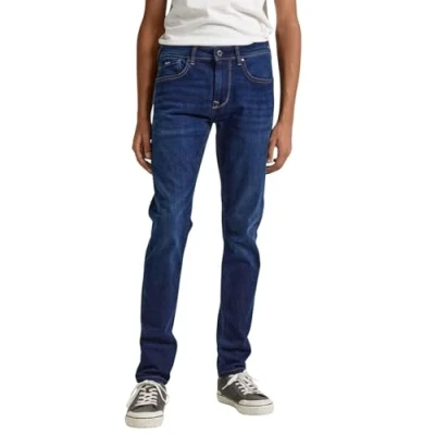 Abbildung von Pepe Jeans Finsbury Skinny Fit Dark blue denim, Herren, Größe: 33x32, denim