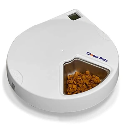 Abbildung von Cat Mate Automatischer Futterspender für Haustiere mit Edelstahl Schüssel Einsätzen und Kühlakkus (C500)