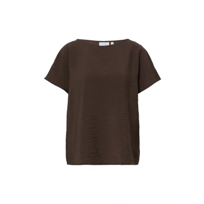 Abbildung von comma casual identity Tshirt basic, Damen, Größe: 34, Braun