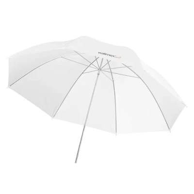 Abbildung von Walimex Pro 17679 Durchlichtschirm 109 cm weiß (für weiches und diffuses Licht)