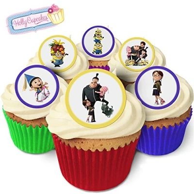 Abbildung von 24 Wunderschöne essbare Kuchendekorationen: Designs inspiriert von &quot;Despicable Me&quot;