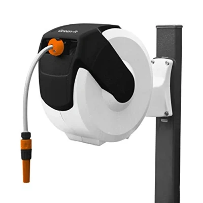 Abbildung von Home it Garden® Schlauchbox mit automatischer Aufwicklung 35 Meter Schlauch 8 Bar
