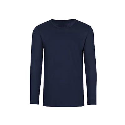 Abbildung von Trigema Mädchen Langarmshirt 202501, Blau (navy 046), 104
