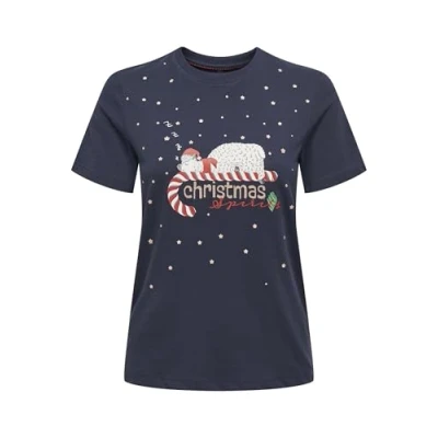 Abbildung von ONLY Rundhalsshirt ONLXMAS YRSA CHRISTMAS REG S/S TOP JRS für Weihnachten