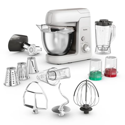 Abbildung von Tefal Küchenmaschine &quot;QB525B Bake Partner&quot;, 8 Geschwindigkeitsstufen, inkl. Back Kit und 5 Aufsätzen