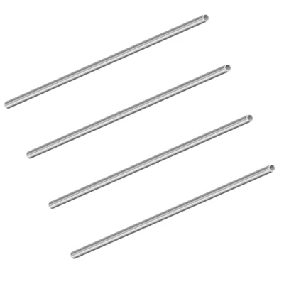 Abbildung von LAVMHAB 304 Edelstahlrohr 4mm Außendurchmesser x 0,5mm Wandstärke, 200 mm Länge, nahtlose runde Edelstahl Rohr (4 Stück)