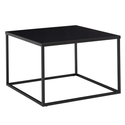 Abbildung von FineBuy Couchtisch 60x60x40 cm Metall Wohnzimmertisch Industrial Schwarz, Sofatisch Quadratisch, Loungetisch Kaffeetisch Stahl, Beistelltisch Quadratisch