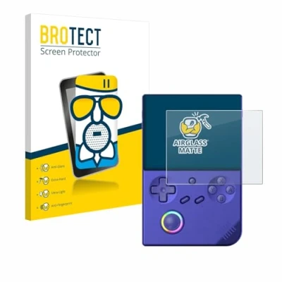 Abbildung von BROTECT Entspiegelungs Schutzglas für Anbernic RG40XXV Schutz Folie Panzerfolie Glas Matt [Extrem Kratzfest 9H, Anti Reflex, Fingerprint]