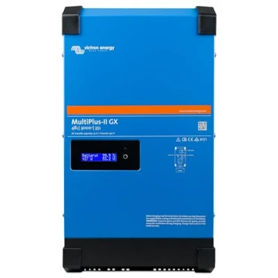Abbildung von Victron Energy MultiPlus II GX Reiner Sinus Wechselrichter 35 Amp Batterie Ladegerät, Spannungswandler, Transferschalter Inverter Charger, 3000VA 48 Volt 230V