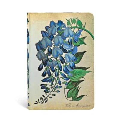 Abbildung von Paperblanks Botanikmalerei Blühende Glyzinie Notizbuch Mini Liniert (Painted Botanicals), (140 x 95): Lined