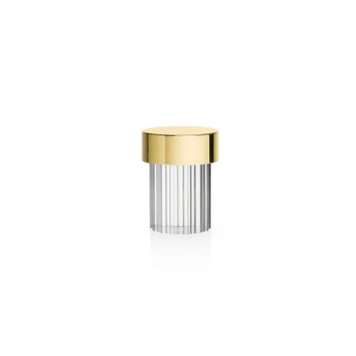 Abbildung von FLOS LED Akkutischleuchte Last Order, geriffelt, gold, IP20