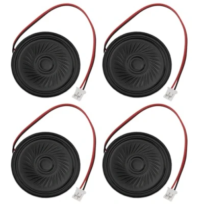 Abbildung von VGOL Magnetischer Lautsprecher, 40 mm, 2 W, Mini Lautsprecher mit JST PH Anschluss, kompatibel Raspberry Pi Arduin, Kabellänge: 100 4 Stück