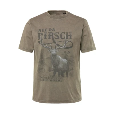 Abbildung von JP1880 À Manches COURTES, COL ROND ET Grand SUR LA Poitrine LOOK Vintage Inspiration Costume Traditionnel Bavarois Tshirt print, Herren, Größe: 7XL