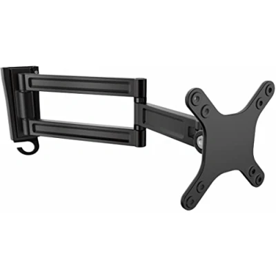 Abbildung von StarTech.com Monitorarm für Wandmontage Dual Swivel Unterstützt 13 bis 34 Zoll Monitore VESA Monitor / TV Wandhalterung Schwenk Schwarz (ARMWALLDS)