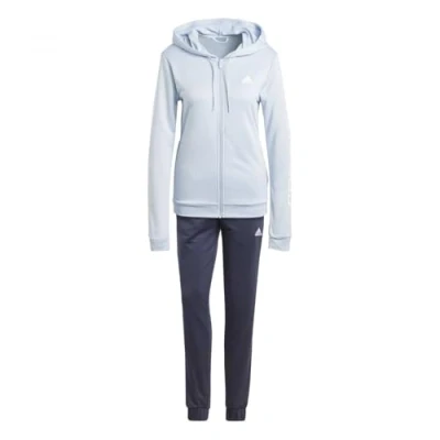 Abbildung von adidas Damen LINEAR TRACKSUIT Jogginganzug, wonder blue/legend ink/white,