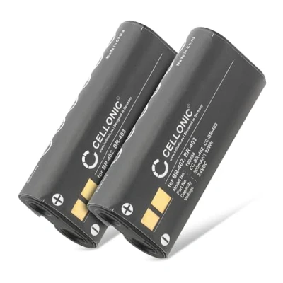 Abbildung von subtel 2X BR 402, 403 Akku kompatibel mit Olympus DS 4000, 3300, 2300, 5000 2.4V 800mAh